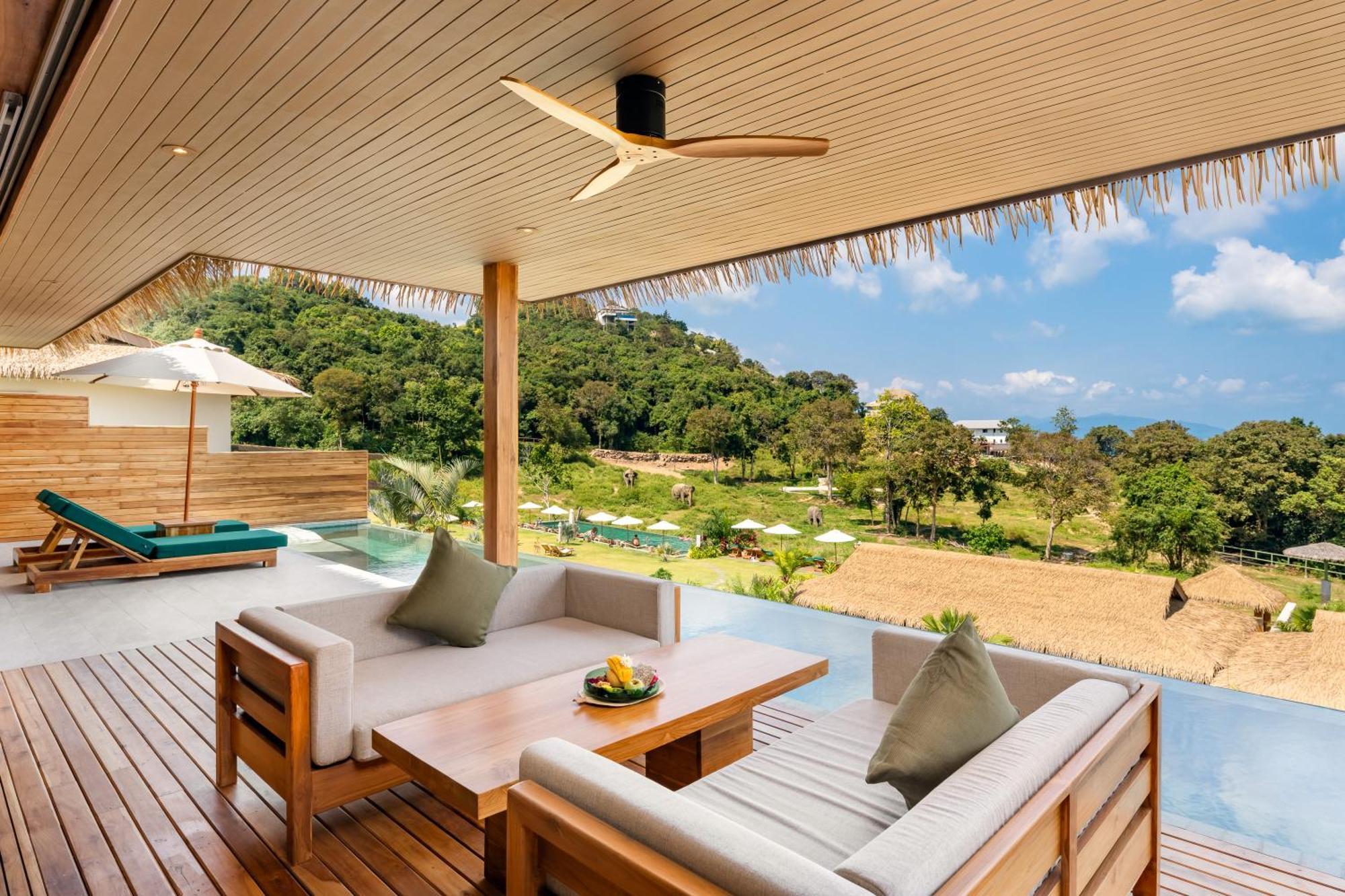 Wild Cottages Elephant Sanctuary Resort Amphoe Koksamui Dış mekan fotoğraf